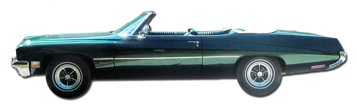 Zöld Buick oldalról